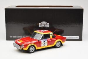 Fiat 124 Abarth #3 Barbasio / Sodano East African Safari Rally 1974 Sun Star 1:18 4952 Metall – Bild 8 von 8