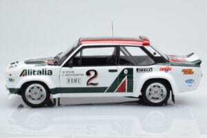Fiat 131 Abarth Alitalia #2 W. Röhrl / C. Geistdörfer Rally Monte Carlo 1978 Kyosho 1:18 08376G Metall – Bild 4 von 10