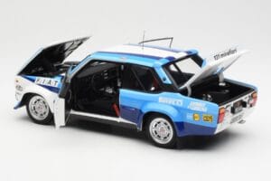 Fiat 131 Abarth #5 Team Fiat Works Rally Portugal 1980 Kyosho 1:18 08376A Metall – Bild 5 von 8