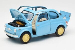 Fiat Nuova 500 Celeste Blau Kyosho 1:18 08966LB Metall – Bild 2 von 8