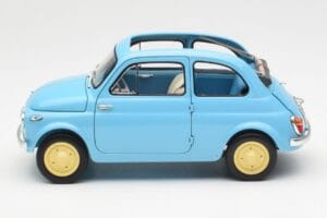 Fiat Nuova 500 Celeste Blau Kyosho 1:18 08966LB Metall – Bild 4 von 8