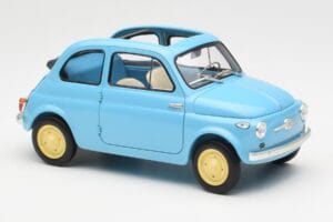 Fiat Nuova 500 Celeste Blau Kyosho 1:18 08966LB Metall – Bild 6 von 8