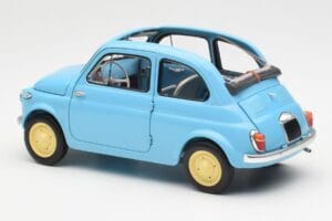 Fiat Nuova 500 Celeste Blau Kyosho 1:18 08966LB Metall – Bild 7 von 8