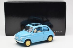 Fiat Nuova 500 Celeste Blau Kyosho 1:18 08966LB Metall – Bild 8 von 8