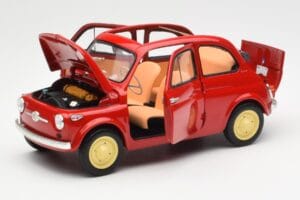 Fiat Nuova 500 Coral Rot Kyosho 1:18 08966R Metall – Bild 2 von 8