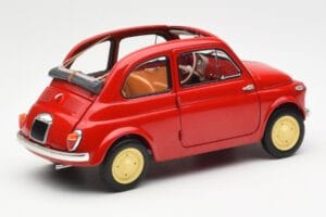 Fiat Nuova 500 Coral Rot Kyosho 1:18 08966R Metall – Bild 3 von 8