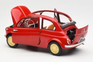 Fiat Nuova 500 Coral Rot Kyosho 1:18 08966R Metall – Bild 5 von 8