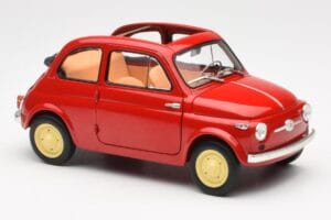 Fiat Nuova 500 Coral Rot Kyosho 1:18 08966R Metall – Bild 6 von 8