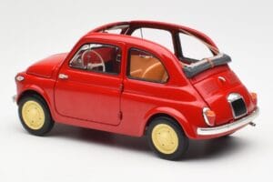 Fiat Nuova 500 Coral Rot Kyosho 1:18 08966R Metall – Bild 7 von 8
