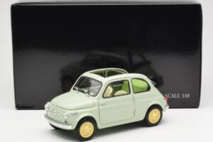 Fiat Nuova 500 Clear Grün Kyosho 1:18 08966LG Metall – Bild 8 von 8
