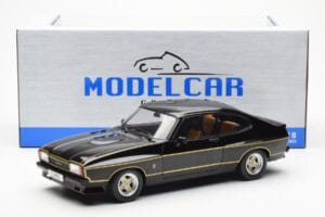 Ford Capri Mk2 X-Pack Schwarz MCG 1:18 MCG18348 Metall – Bild 6 von 6