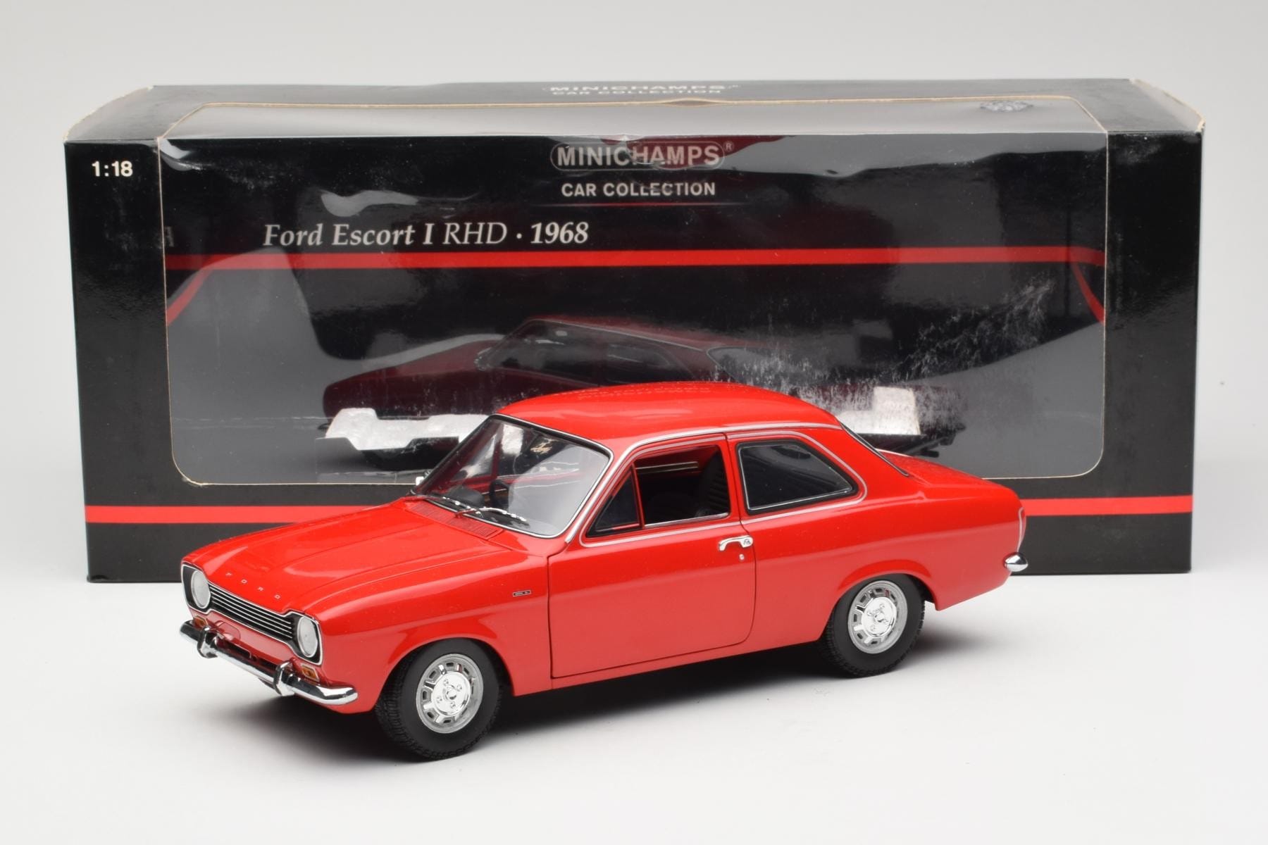 Ford Escort Mk1 RHD Rot Minichamps 1:18 150081070 Metall – Bild 8 von 8