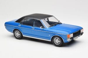 Ford Granada Mk1 Metallic Blau Matt Schwarz MCG 1:18 MCG18394 Metall – Bild 4 von 6