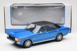 Ford Granada Mk1 Metallic Blau Matt Schwarz MCG 1:18 MCG18394 Metall – Bild 6 von 6