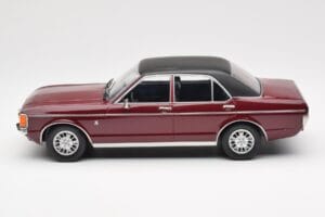 Ford Granada Mk1 Metallic Dunkelrot Matt Schwarz MCG 1:18 MCG18393 Metall – Bild 3 von 6