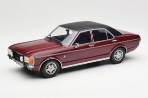 Ford Granada Mk1 Metallic Dunkelrot Matt Schwarz MCG 1:18
