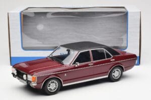 Ford Granada Mk1 Metallic Dunkelrot Matt Schwarz MCG 1:18 MCG18393 Metall – Bild 6 von 6