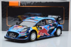 Ford Puma Rally1 WRC #7 P-L. Loubet / N. Gilsoul Rally Sweden 2023 IXO 1:18 18RMC154B Metall – Bild 6 von 6