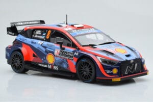 Hyundai i20 N Rally1 #8 O. Tanak / M. Jarveoja Rally Monte Carlo 2022 IXO 1:18 18RMC113 Metall – Bild 4 von 6