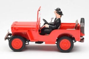 Jeep Willys Tintin 2 Figuren UT Models 1:18 180150000 Metall – Bild 3 von 6