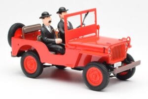Jeep Willys Tintin 2 Figuren UT Models 1:18 180150000 Metall – Bild 4 von 6