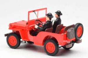 Jeep Willys Tintin 2 Figuren UT Models 1:18 180150000 Metall – Bild 5 von 6