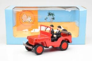 Jeep Willys Tintin 2 Figuren UT Models 1:18 180150000 Metall – Bild 6 von 6