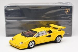 Lamborghini Countach LP 5000 Quattrovalvole Gelb Kyosho 1:18 08320Y Metall – Bild 8 von 8