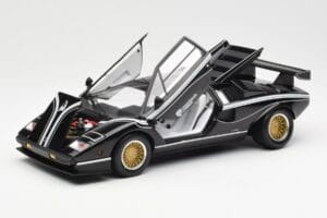 Lamborghini Countach LP 500R Schwarz Kyosho 1:18 08320C Metall – Bild 2 von 8