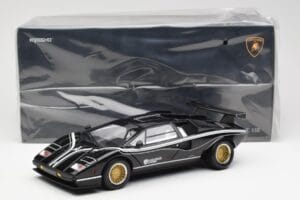 Lamborghini Countach LP 500R Schwarz Kyosho 1:18 08320C Metall – Bild 8 von 8