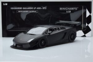 Lamborghini Gallardo LP600+ GT3 Matt Schwarz Minichamps 1:18 151111100 Metall – Bild 6 von 6