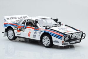 Lancia 037 Martini #8 A. Bettega / M. Perissinot Safari Rally 1985 Kyosho 1:18 08306J Metall – Bild 6 von 8