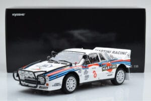 Lancia 037 Martini #8 A. Bettega / M. Perissinot Safari Rally 1985 Kyosho 1:18 08306J Metall – Bild 8 von 8