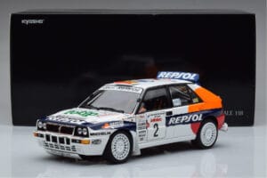 Lancia Delta HF Integrale Evoluzione #2 C. Sainz / L. Moya Tour de Corse 1993 Kyosho 1:18 08348J Metall – Bild 9 von 9