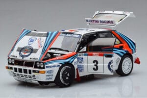 Lancia Delta HF Integrale Evoluzione #3 D. Auriol / B. Occelli Tour de Corse 1992 Kyosho 1:18 08348H Metall – Bild 2 von 9