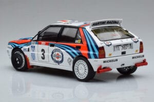Lancia Delta HF Integrale Evoluzione #3 D. Auriol / B. Occelli Tour de Corse 1992 Kyosho 1:18 08348H Metall – Bild 6 von 9