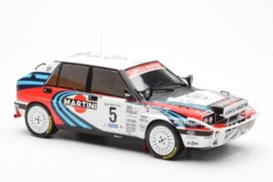 Lancia Delta Integrale 16V #5 J. Kankkunen / J. Piironen Rally Safari 1990 IXO 1:18 18RMC139C Metall – Bild 4 von 6