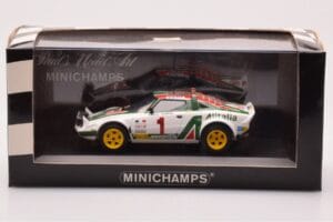 Lancia Stratos #1 S. Munari / S. Maiga Rally Monte Carlo 1977 Minichamps 1:43 430771201 Metall – Bild 4 von 4