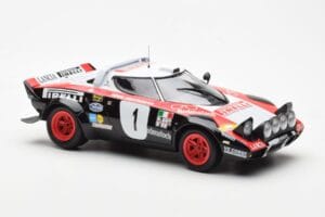 Lancia Stratos HF #1 Lancia Pirelli W. Rohrl / C. Geistdorfer Winners Dynabit Saarland Rallye 1978 Minichamps 1:18 155781701  – Bild 4 von 6