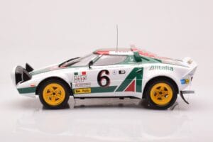 Lancia Stratos HF #6 B. Waldegård / H. Thorszelius Rally Monte Carlo 1976 IXO 1:18 18RMC162B Metall – Bild 3 von 6