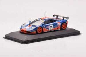 McLaren F1 GTR #33 Gulf Racing R. Bellm / M. Weaver / J-J. Lehto 24 Hours of Le Mans 1996 Minichamps 1:43 530164333 Metall – Bild 2 von 4