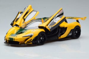 McLaren P1 GTR Gelb Mit Grünen Streifen AUTOart 1:18 81544 Komposit – Bild 2 von 7