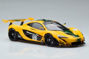 McLaren P1 GTR Gelb Mit Grünen Streifen AUTOart 1:18 81544 Komposit – Bild 5 von 7