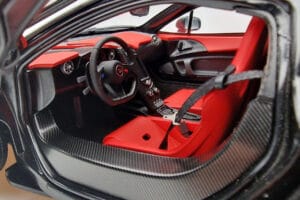 McLaren P1 Matt Schwarz AUTOart 1:18 76027 Metall – Bild 8 von 9