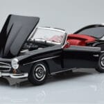 Mercedes 190 SL W121 Cabriolet Schwarz Minichamps 1:18 100037030 - image 2 of 8