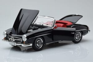 Mercedes 190 SL W121 Cabriolet Schwarz Minichamps 1:18 100037030 Metall – Bild 2 von 8