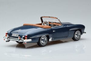 Mercedes 190 SL W121 Roadster Blau Norev 1:18 B66040625 Metall – Bild 3 von 8