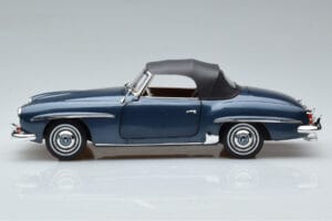 Mercedes 190 SL W121 Roadster Blau Norev 1:18 B66040625 Metall – Bild 4 von 8