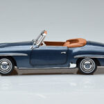 Mercedes 190 SL W121 Roadster Blau Norev 1:18 - image 5 of 8