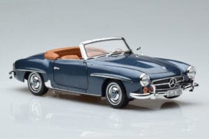 Mercedes 190 SL W121 Roadster Blau Norev 1:18 B66040625 Metall – Bild 6 von 8